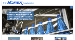 Desktop Screenshot of korex-ca.com